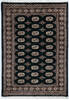 Bokhara Black Hand Knotted 42 X 60  Area Rug 700-148227 Thumb 0