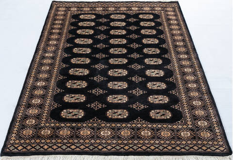 Bokhara Black Hand Knotted 44 X 510  Area Rug 700-148228 Image 1