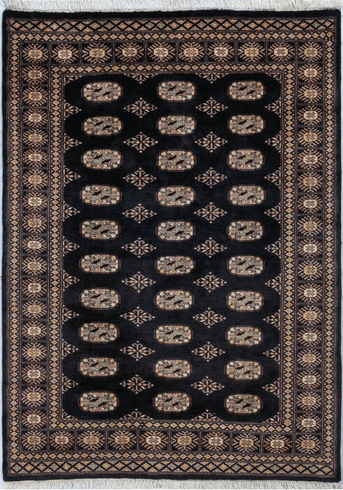 Bokhara Black Hand Knotted 44 X 510  Area Rug 700-148228 Image 0