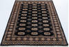 Bokhara Black Hand Knotted 44 X 510  Area Rug 700-148228 Thumb 1