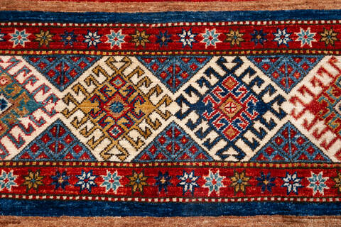 Chobi Red Hand Knotted 34 X 48  Area Rug 700-148231 Image 4