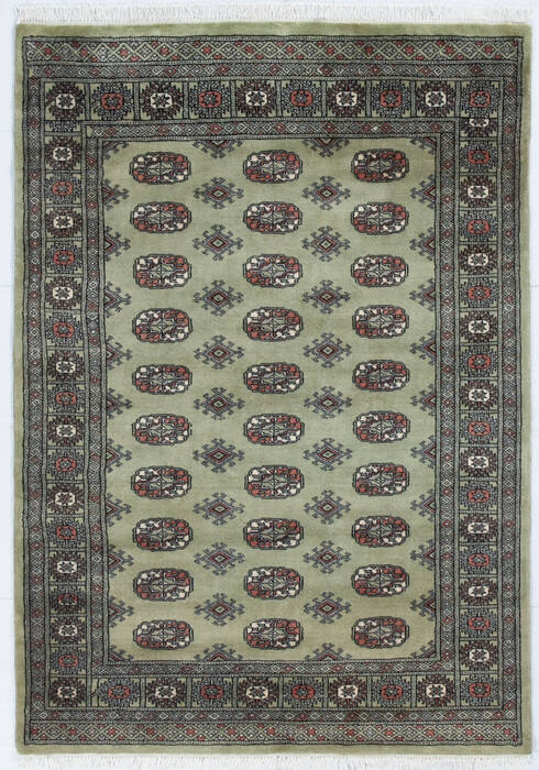 Bokhara Green Hand Knotted 40 X 59  Area Rug 700-148241 Image 0
