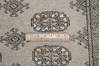 Bokhara Light Gray Hand Knotted 42 X 58  Area Rug 700-148242 Thumb 6