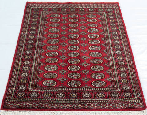 Bokhara Red Hand Knotted 41 X 510  Area Rug 700-148257 Image 1
