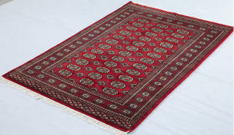 Bokhara Red Hand Knotted 41 X 510  Area Rug 700-148257 Image 2