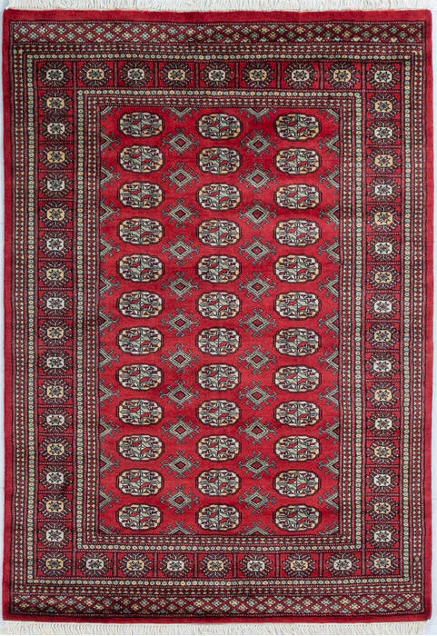 Bokhara Red Hand Knotted 41 X 510  Area Rug 700-148257 Image 0