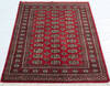 Bokhara Red Hand Knotted 41 X 510  Area Rug 700-148257 Thumb 1