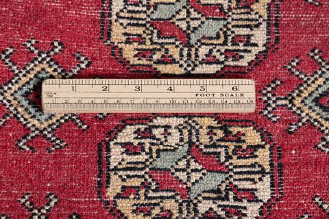 Bokhara Red Hand Knotted 41 X 61  Area Rug 700-148258 Image 7