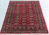 Bokhara Red Hand Knotted 41 X 61  Area Rug 700-148258 Thumb 1