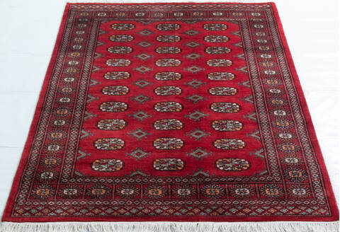 Bokhara Red Hand Knotted 42 X 510  Area Rug 700-148260 Image 1