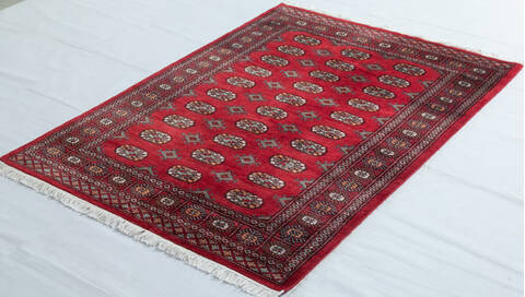 Bokhara Red Hand Knotted 42 X 510  Area Rug 700-148260 Image 2
