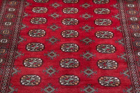 Bokhara Red Hand Knotted 42 X 510  Area Rug 700-148260 Image 4