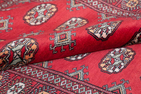 Bokhara Red Hand Knotted 42 X 510  Area Rug 700-148260 Image 6
