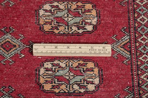 Bokhara Red Hand Knotted 42 X 510  Area Rug 700-148260 Image 7