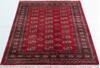 Bokhara Red Hand Knotted 42 X 510  Area Rug 700-148260 Thumb 1