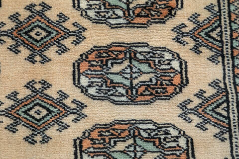 Bokhara Beige Hand Knotted 42 X 60  Area Rug 700-148261 Image 5