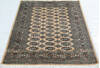 Bokhara Beige Hand Knotted 42 X 60  Area Rug 700-148261 Thumb 1