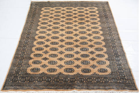 Bokhara Beige Hand Knotted 58 X 84  Area Rug 700-148271 Image 1