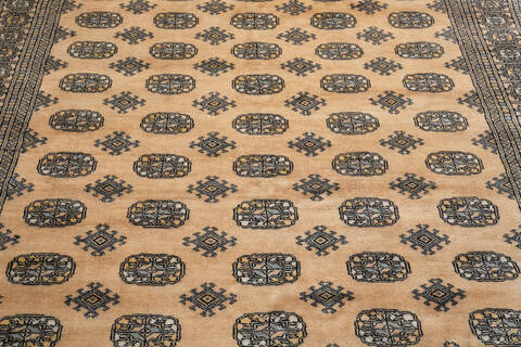 Bokhara Beige Hand Knotted 58 X 84  Area Rug 700-148271 Image 3