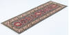 Kazak Grey Runner Hand Knotted 21 X 64  Area Rug 700-148310 Thumb 2