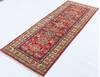 Kazak Red Runner Hand Knotted 27 X 68  Area Rug 700-148311 Thumb 2