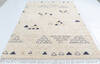 Moroccan Beige Hand Knotted 52 X 82  Area Rug 700-148313 Thumb 1