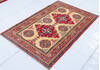 Kazak Beige Hand Knotted 33 X 410  Area Rug 700-148322 Thumb 2