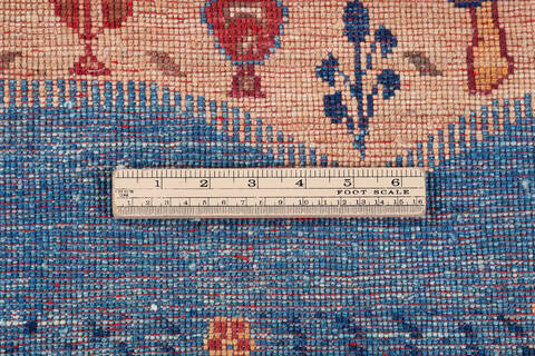 Kazak Multicolor Hand Knotted 33 X 410  Area Rug 700-148330 Image 7