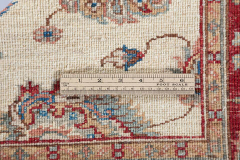 Chobi Beige Hand Knotted 31 X 44  Area Rug 700-148335 Image 5