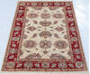 Chobi Beige Hand Knotted 31 X 44  Area Rug 700-148335 Thumb 1