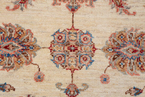 Chobi Beige Hand Knotted 31 X 47  Area Rug 700-148336 Image 5