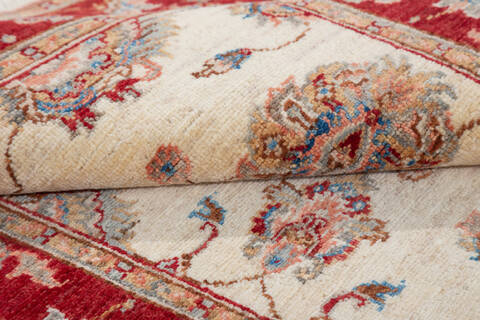 Chobi Beige Hand Knotted 31 X 47  Area Rug 700-148336 Image 7