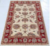 Chobi Beige Hand Knotted 31 X 47  Area Rug 700-148336 Thumb 1