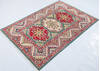 Kazak Green Hand Knotted 33 X 410  Area Rug 700-148341 Thumb 2