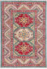 Kazak Green Hand Knotted 33 X 410  Area Rug 700-148341 Thumb 0