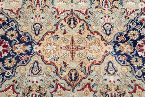 Pak-Persian Blue Hand Knotted 81 X 105  Area Rug 700-148347 Image 5