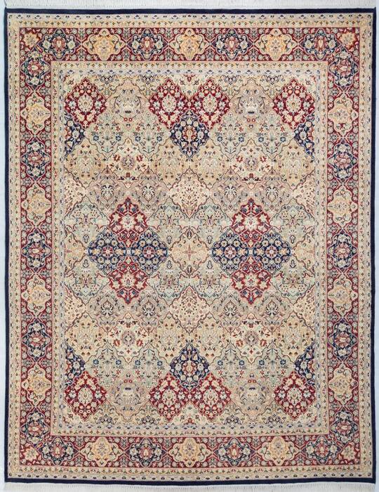 Pak-Persian Blue Hand Knotted 81 X 105  Area Rug 700-148347 Image 0