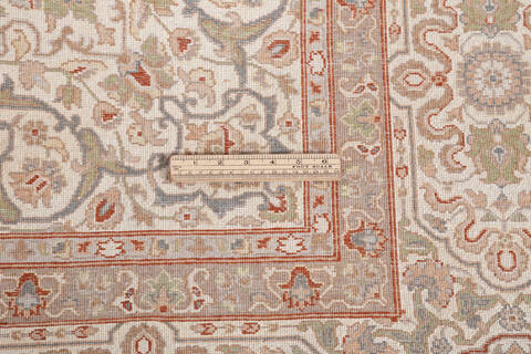 Pak-Persian Beige Hand Knotted 81 X 103  Area Rug 700-148348 Image 7
