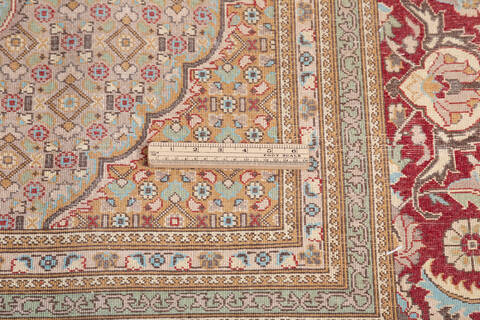 Pak-Persian Red Hand Knotted 81 X 104  Area Rug 700-148349 Image 7