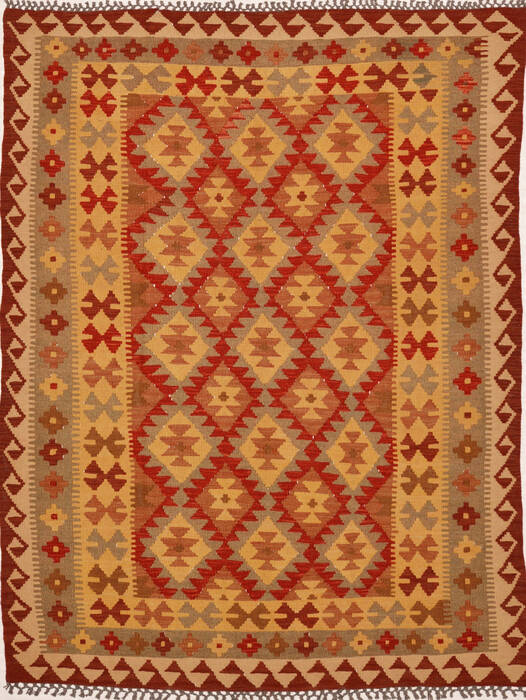 Kilim Beige Flat Woven 47 X 66  Area Rug 100-15456 Image 0