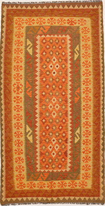 Kilim Red Runner Flat Woven 36 X 67  Area Rug 100-15478 Image 0