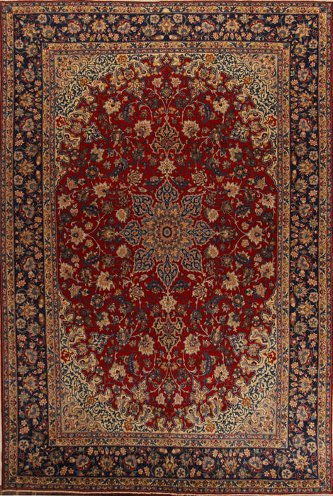 Viss Red Hand Knotted 102 X 152  Area Rug 251-15668 Image 0
