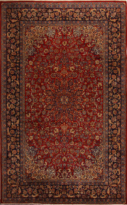 Najaf-abad Red Hand Knotted 100 X 161  Area Rug 251-15672 Image 0