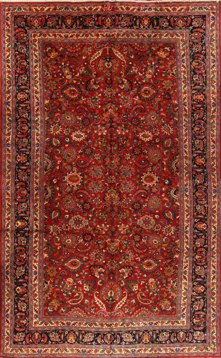 Mashad Red Hand Knotted 911 X 163  Area Rug 251-15690 Image 0