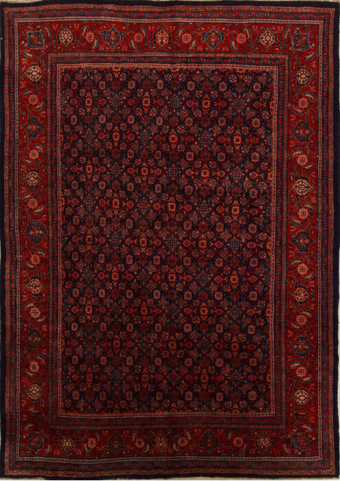 Mahal Blue Hand Knotted 810 X 126  Area Rug 251-15700 Image 0