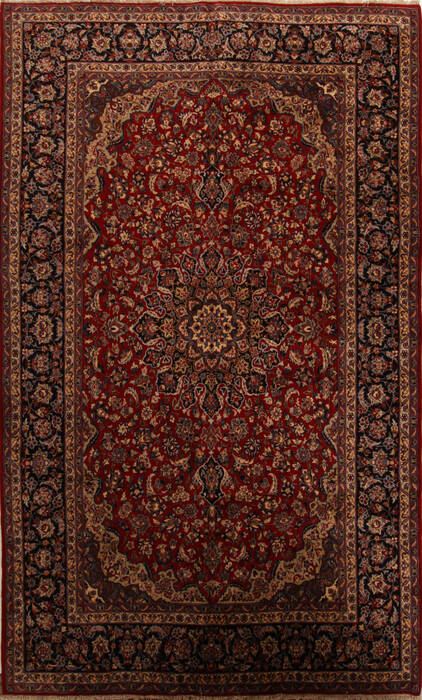 Najaf-abad Red Hand Knotted 98 X 160  Area Rug 251-15704 Image 0