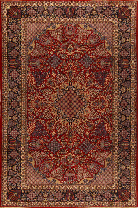 Najaf-abad Red Hand Knotted 96 X 156  Area Rug 251-15705 Image 0