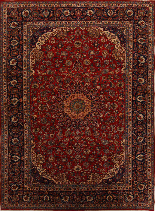 Najaf-abad Red Hand Knotted 98 X 138  Area Rug 251-15706 Image 0