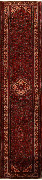 Hossein Abad Red Runner Hand Knotted 32 X 135  Area Rug 251-15735 Image 0