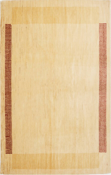 Gabbeh Beige Hand Knotted 60 X 76  Area Rug 100-15755 Image 0